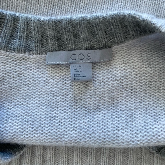 COS cashmere sweater grey oversized M - Picture 3 of 4